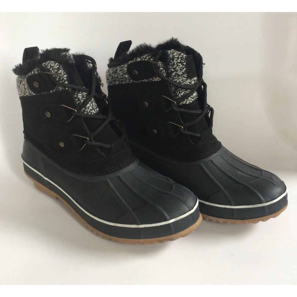 NEW KHOMBU Women's Keri Faux Fur-Lined Duck Boots (Size 7) - Picture 2 of 11